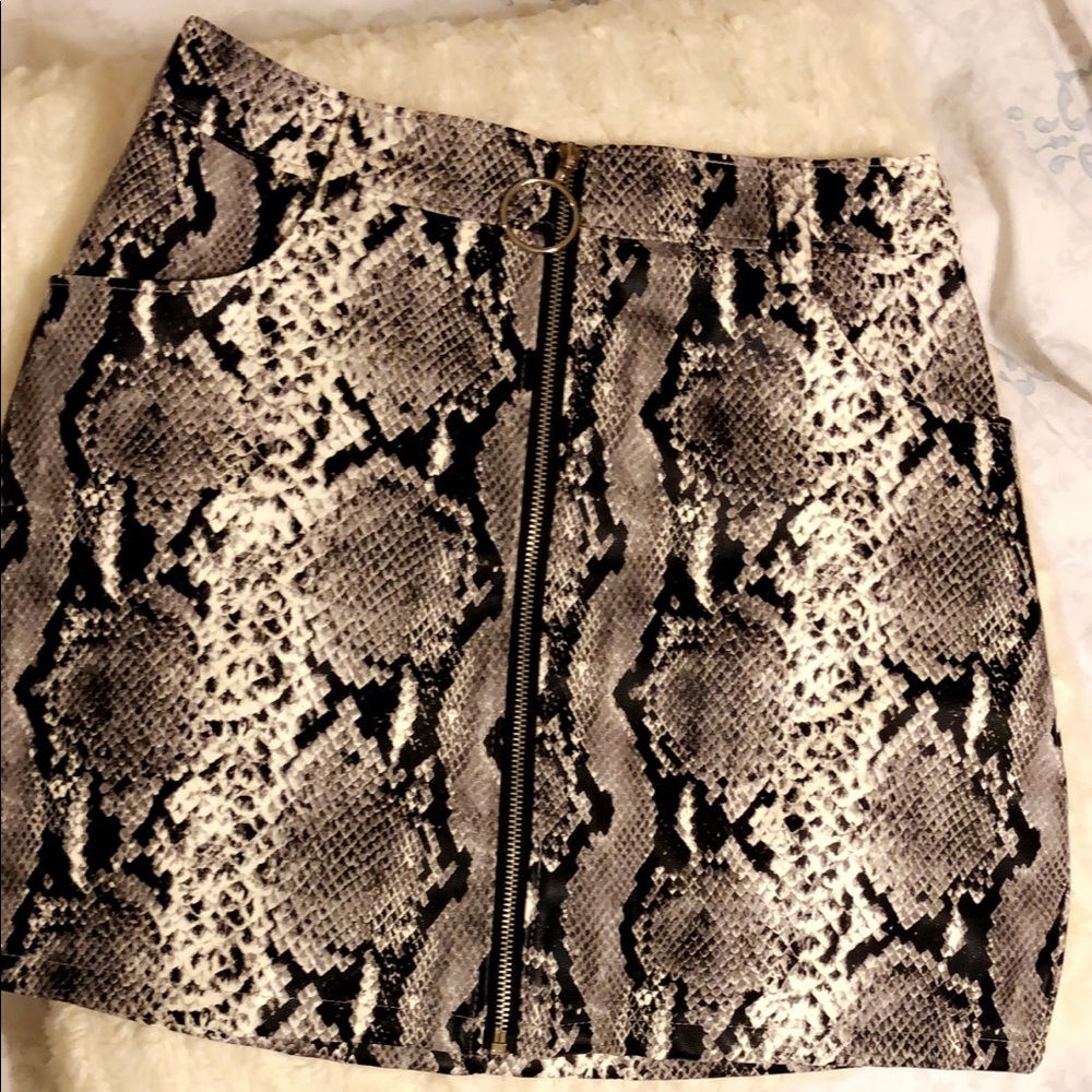 Snake skin skirt